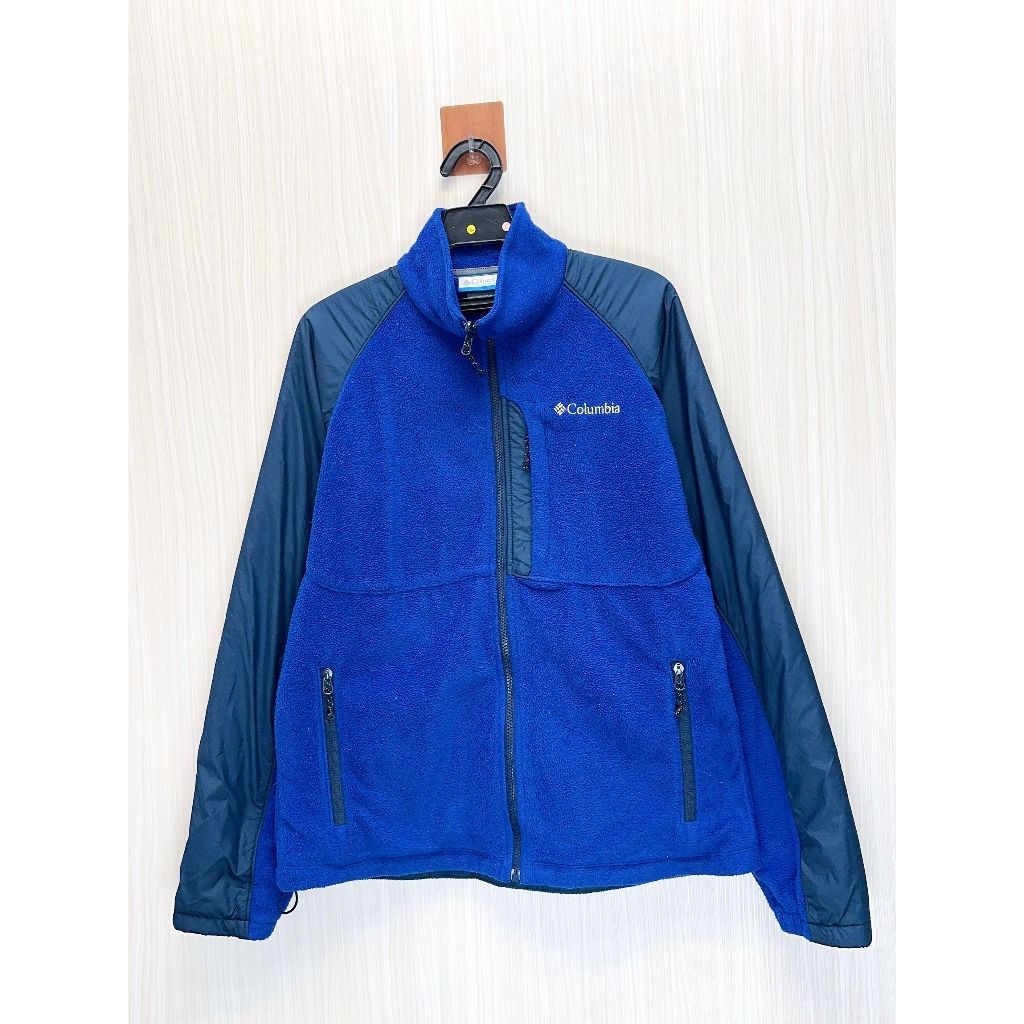 Columbia 登山品牌 藍色小Logo機能保暖外套