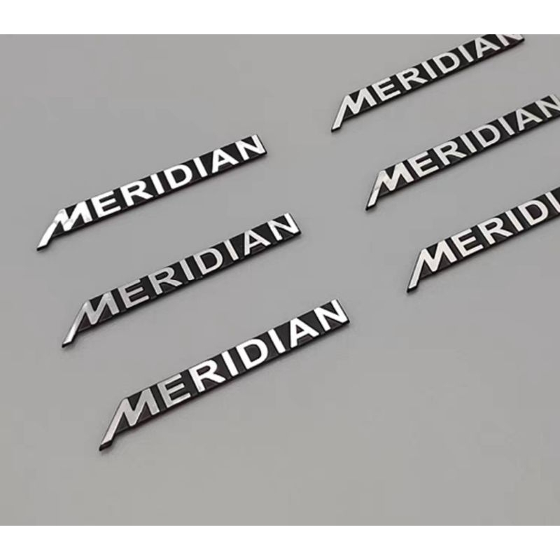 Meridian logo英國之寶汽車喇叭外蓋金屬貼標裝飾貼汽車音響貼一組4入（台灣現貨）