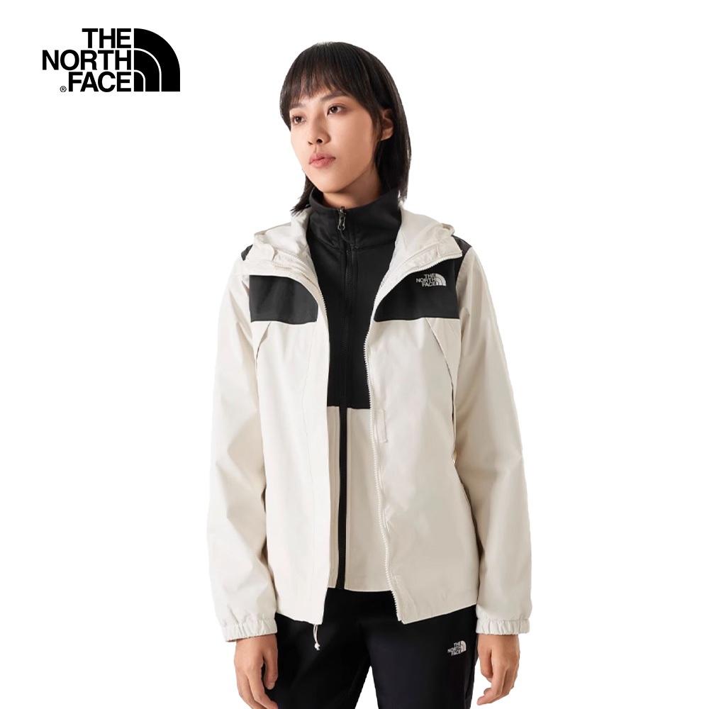 The North Face ANTORA TRICLIMATE 女 兩件式防水透氣刷毛外套NF0A7QW6ROU 白黑