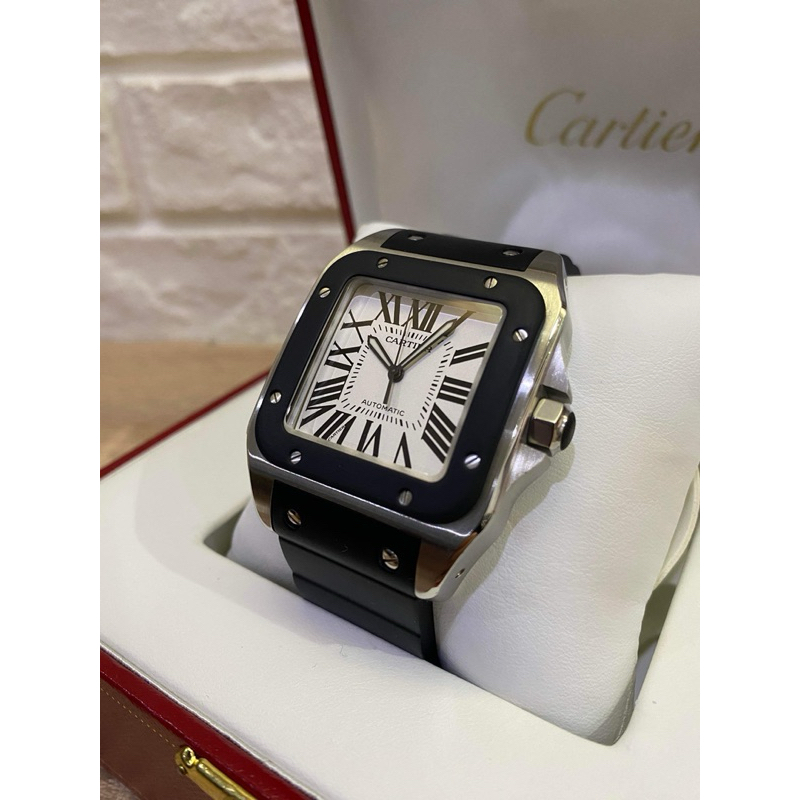 Cartier 卡地亞 Santos 100 38mm 山度士 W20121U2 2024.01保養完成