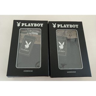 全新 PLAYBOY 萊卡彈性平口褲/萊卡彈性三角褲 L號 深藍色