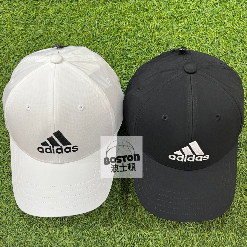 Adidas BBALLCAP LT EMB 運動帽 帽子 遮陽 老帽 鴨舌帽 透氣 黑 IB3244 白 II3552