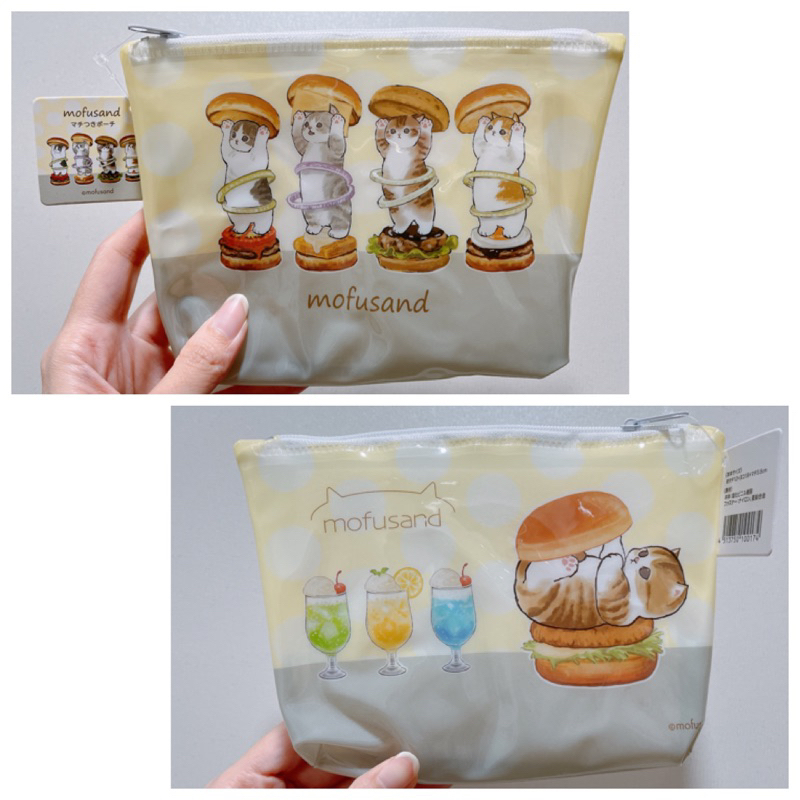 🔥現貨🔥 日本 正版 Mofusand 貓福珊迪 拉鍊包 果凍透明包 收納袋