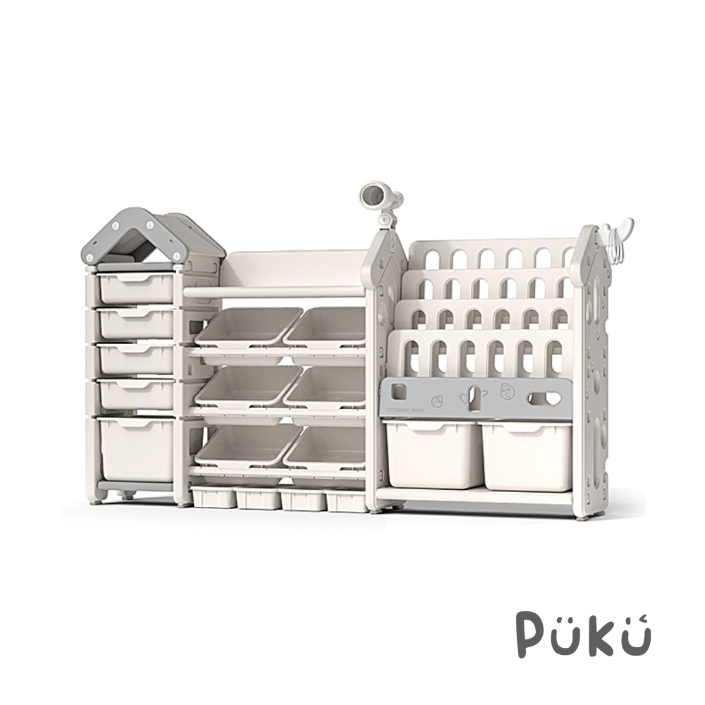 PUKU藍色企鵝【UNI有你宅】多功能玩具收納書櫃