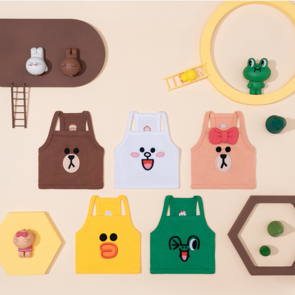 【LINE FRIENDS】經典系列寵物吊帶背心服飾(5款) 狗狗衣服 貓貓衣服  寵物衣服