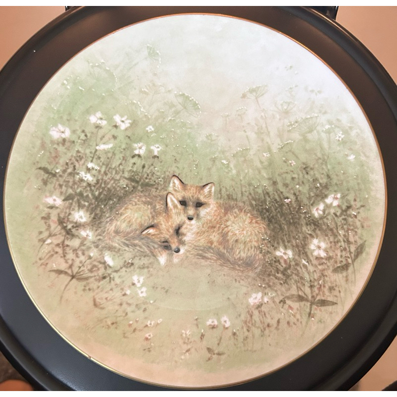 英國皇家道爾頓狐狸彩繪裝飾盤（出清）