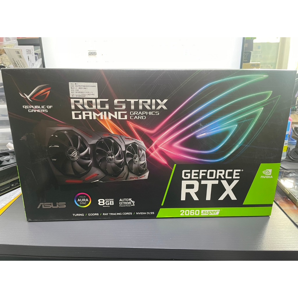 ASUS ROG-RTX2060S-8G-EVO-V2-GAMING 顯示卡 已註冊 蘆洲可自取📌自取價7500