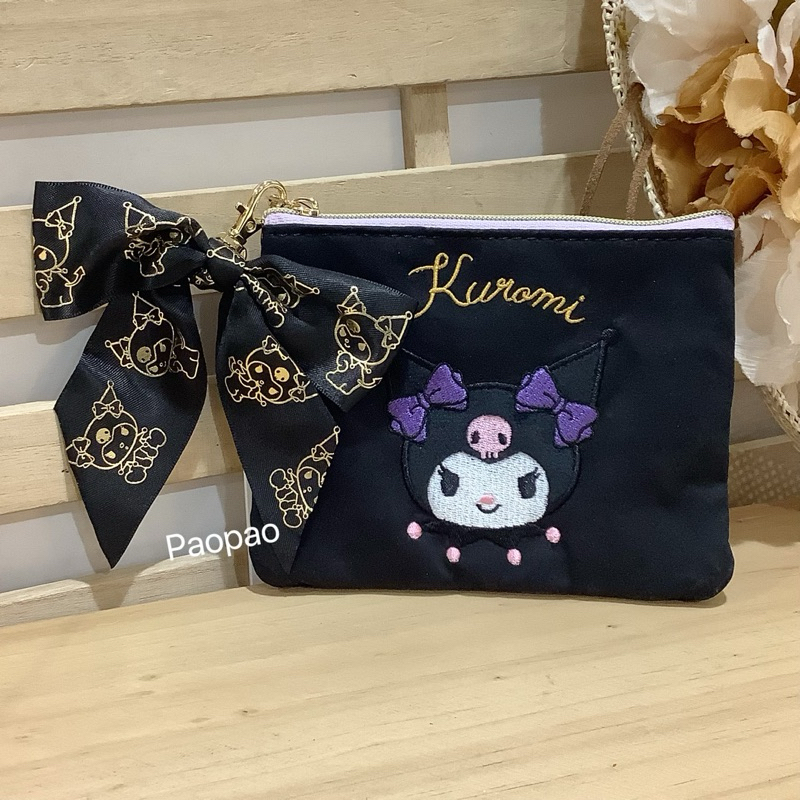 日本正版 Sanrio Kuromi 酷洛米 庫洛米 面紙零錢包 面紙包 零錢包 小物包