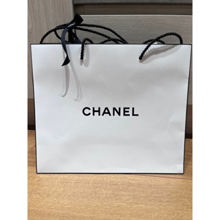 Chanel 紙袋/提袋 29*24.5*10(cm) 附緞帶 質感提袋 專櫃購入 禮品袋 生日禮物 聖誕禮物 包裝