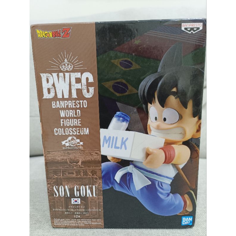 全新代理版白證七龍珠孫悟空送牛奶正版公仔 現貨 BWFC 小悟空 牛奶 天下第一武道會 超稀有公仔 全新未拆