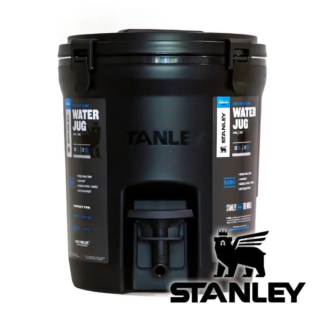 【美國 Stanley】冒險系列 Water Jug保溫冷飲桶 2 gal/7.5L『極致黑』10-01938