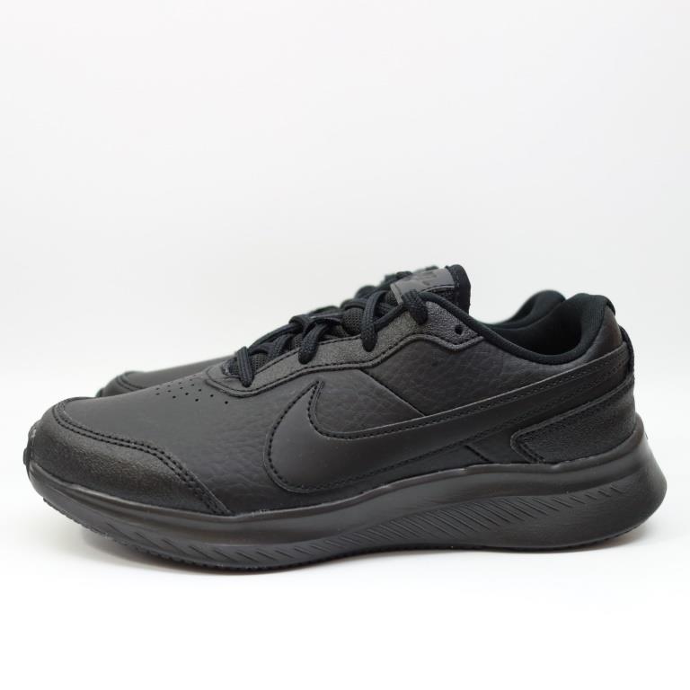 [麥修斯]NIKE VARSITY LEATHER GS CN9146 001 慢跑鞋 運動鞋 舒適 全黑 女款 大童款