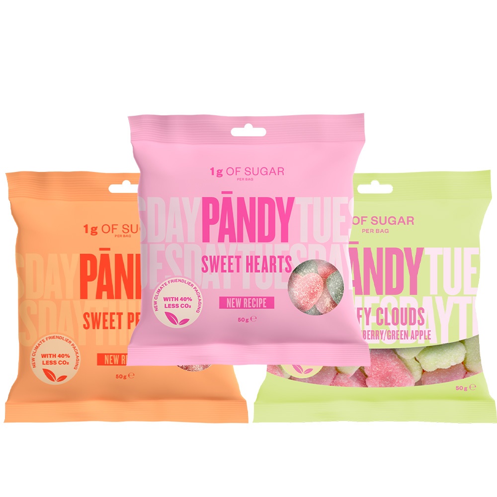【PALIER】【PANDY】瑞典天然軟糖-單入|50g (甜心軟糖/雲朵味覺/蜜桃風味)