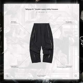 Goopi 孤僻 “MEquip-P1” Double Layers Utility Trousers