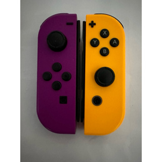 Nintendo 任天堂Switch 原廠Joy con限量版 電光紫 橘 配色，保證原廠正版貨