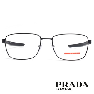 PRADA 光學眼鏡 VPS54O 1AB1O1-57mm 簡約方框 - 金橘眼鏡