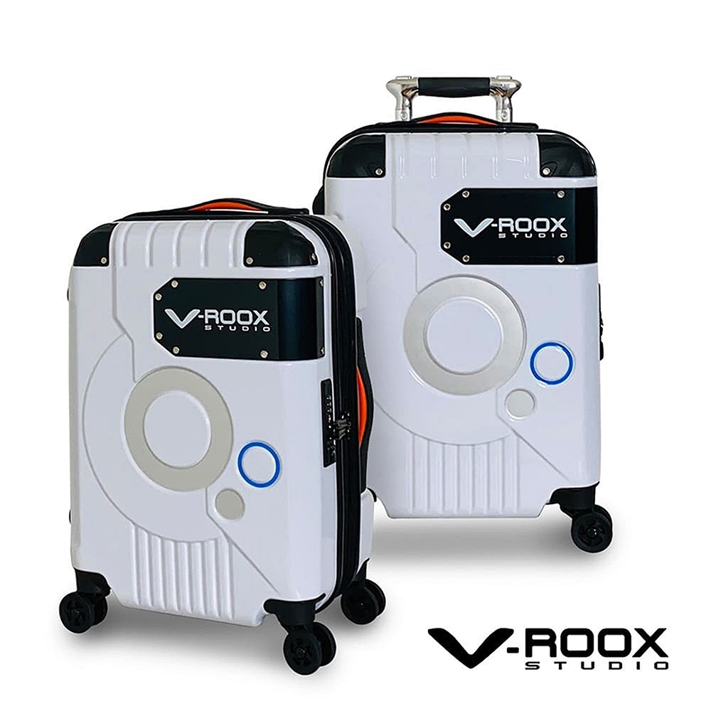V-ROOX ZERO 19吋 白色 太空風潮耀眼撞色 硬殼拉鍊旅行箱 ZERO-59310 BSMI字號R55201