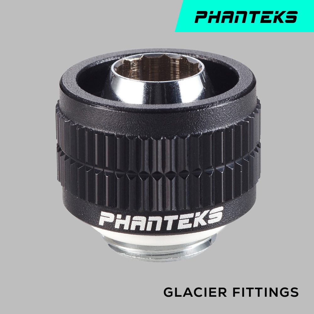 Phanteks 追風者 PH-STC1610_BK G1/4 外徑16mm/內徑10mm軟管接頭– 黑色