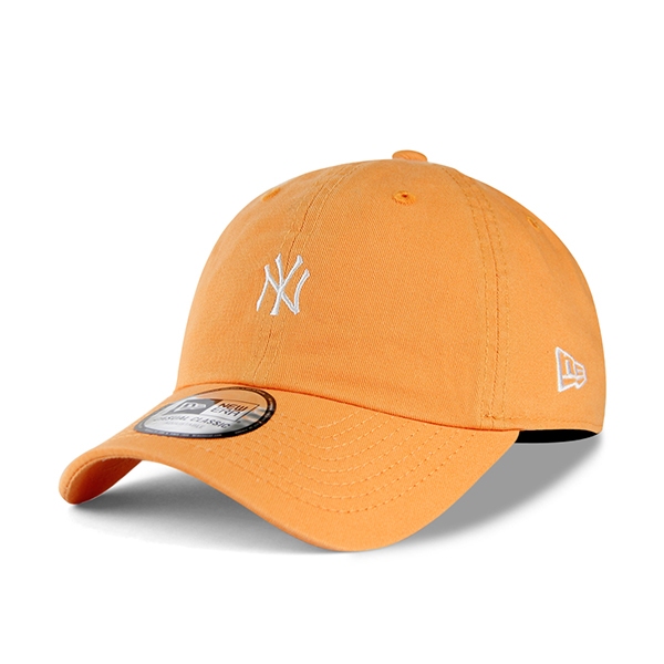 【NEW ERA】CASUAL CLASSIC MLB NY 洋基 橘色 小標 軟板 老帽【ANGEL NEW ERA】