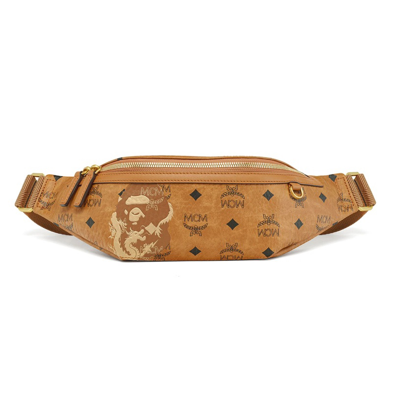 現貨 【 BAPE X MCM 】BELT BAG 腰包 聯名款