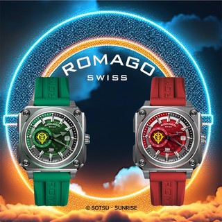 【WANgT】【ROMAGO 雷米格 】高達軍事系列 鋼彈錶 限量款 機械錶 鋼彈款 機械錶 瑞士機芯 RM112