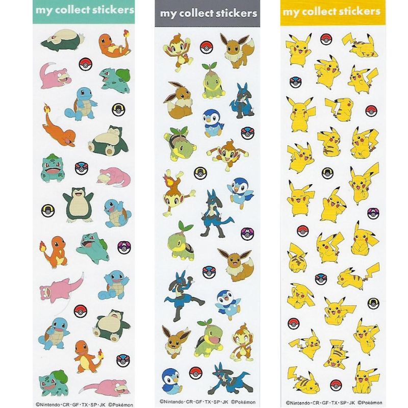 【現貨-日本製】正版寶可夢貼紙 共四款 Pokémon 貼紙