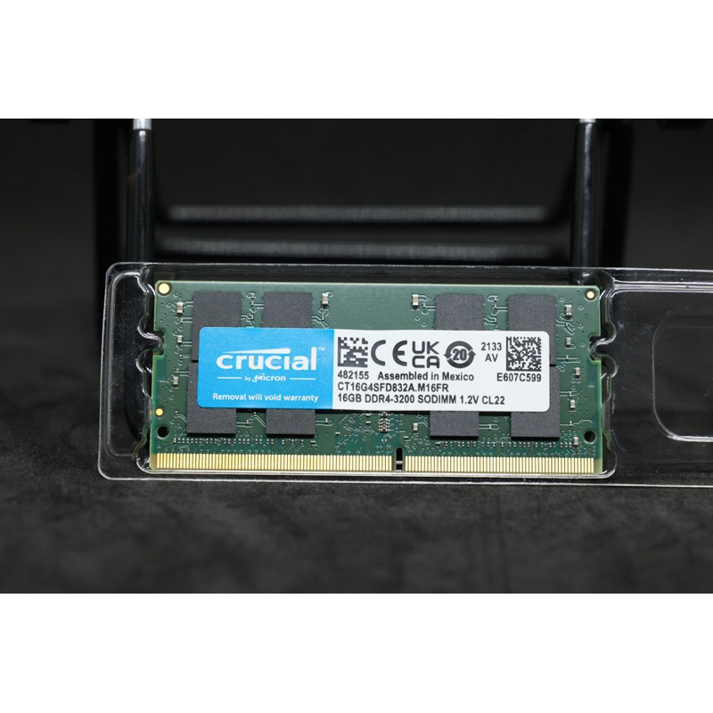 二手 美光 Crucial 16GB DDR4 3200 SODIMM 筆電記憶體