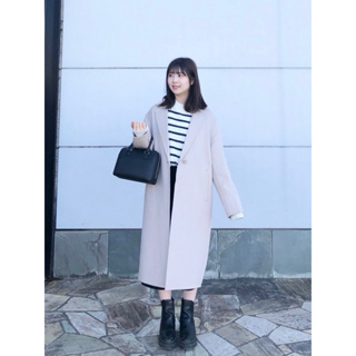 Uniqlo女裝大衣 日本購入2024秋冬 米白 米色 淺色s號