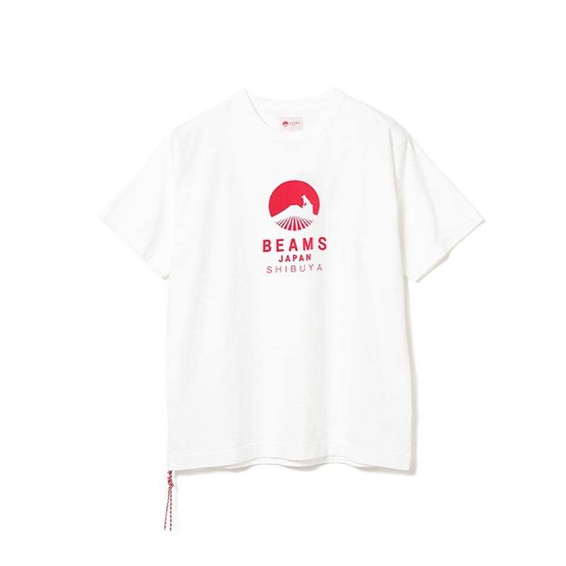 GOSPEL【BEAMS JAPAN SHIBUYA LOGO PRINT】渋谷限定 短T 白 BEAMS-02