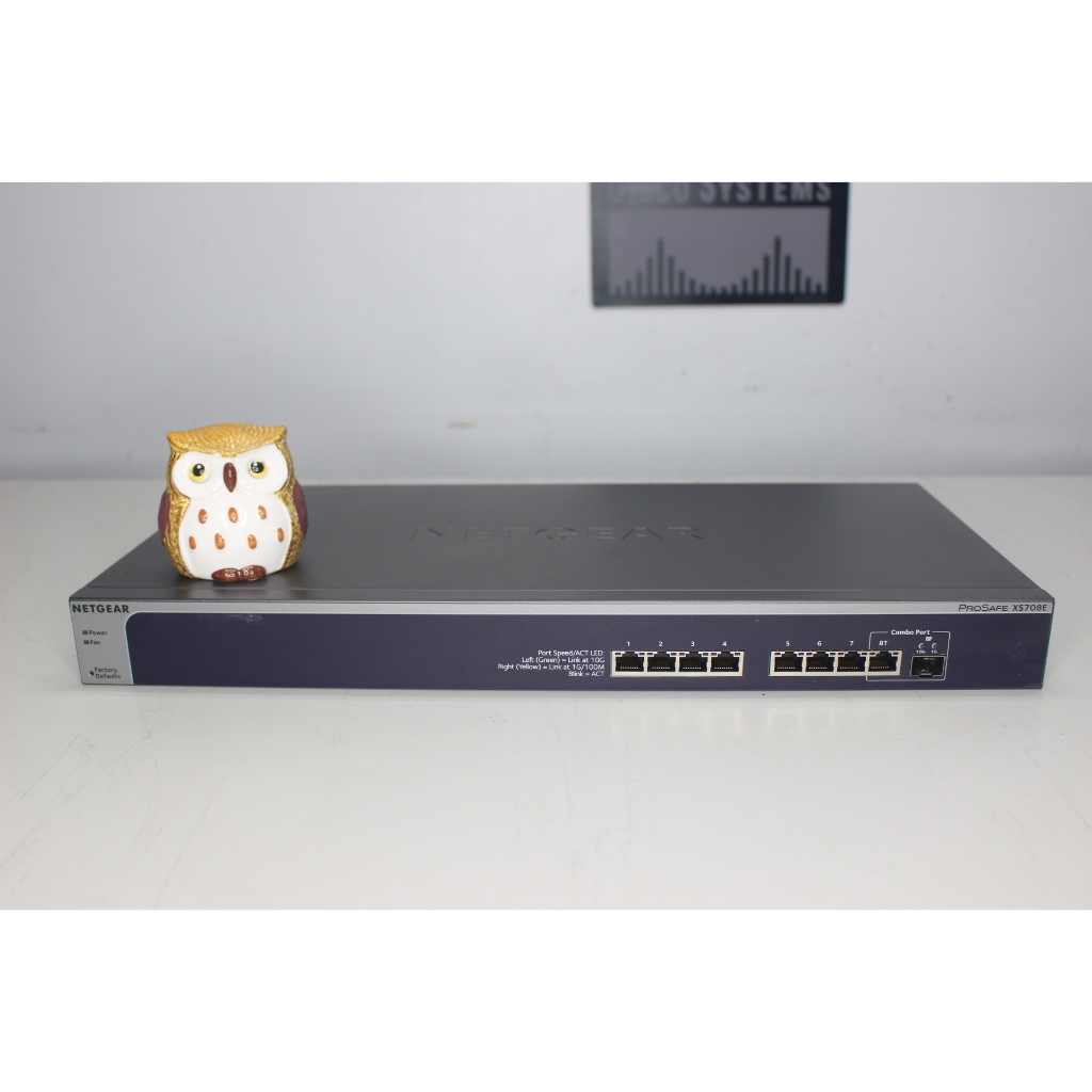 NETGEAR XS708E ProSAFE Plus Ethernet 8-Port 10G Switch