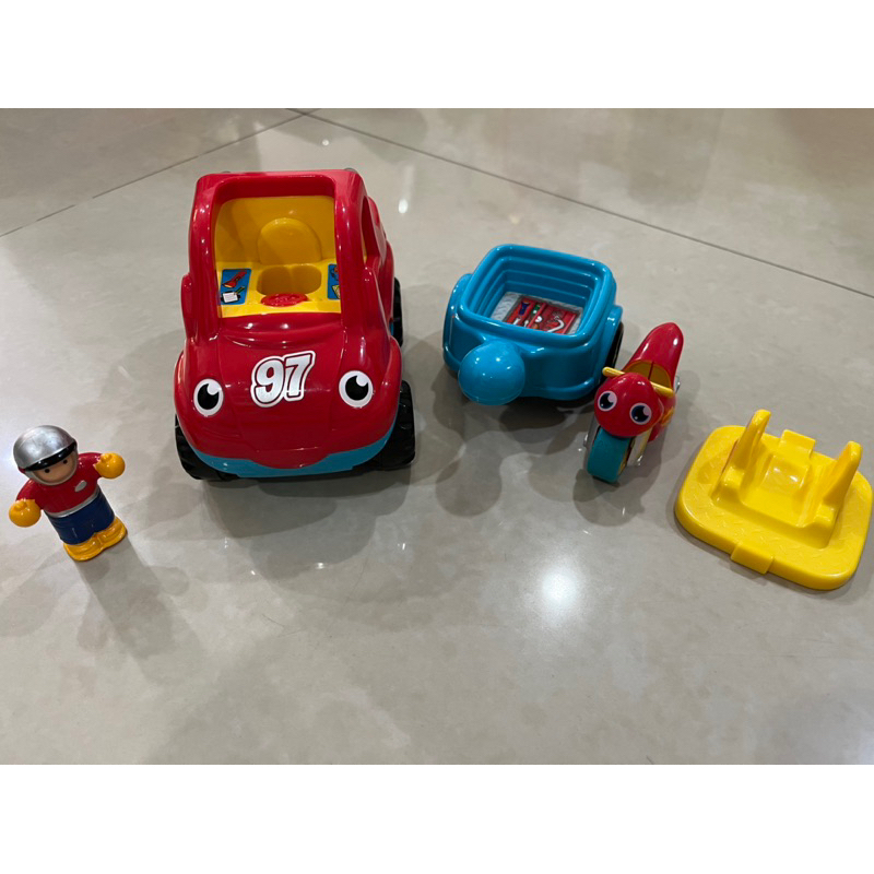 [二手玩具] 英國 WOW Toys 驚奇玩具 - 馬可的摩托車隊