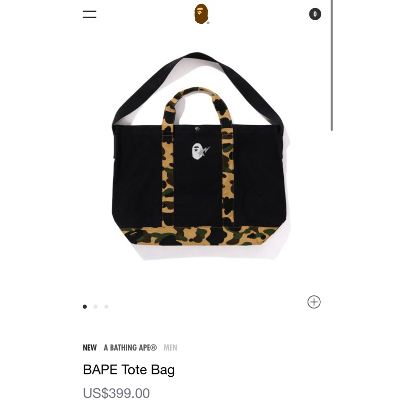 A BATHING APE® MEN BAPE Tote Bag側背包 虎紋 豹紋 潮流 日本正品 猿人 包包