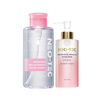 【NEO-TEC 妮傲絲翠】淨顏水樣卸妝液500ml+葡聚醣美容液250ml(特惠組)