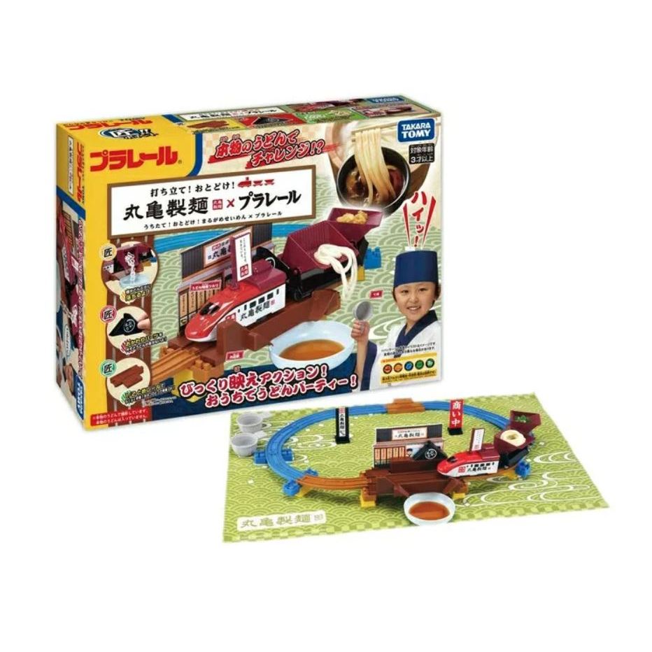 全家樂玩具 TAKARA TOMY 多美火車 丸龜製麵 遊戲組 火車軌道