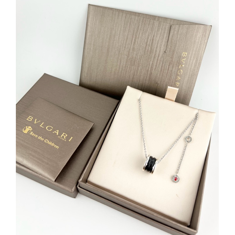 （品牌入門首選🌸）[二手正品]bvlgari 寶格麗 b.zero1 925+黑陶瓷 經典款項鍊