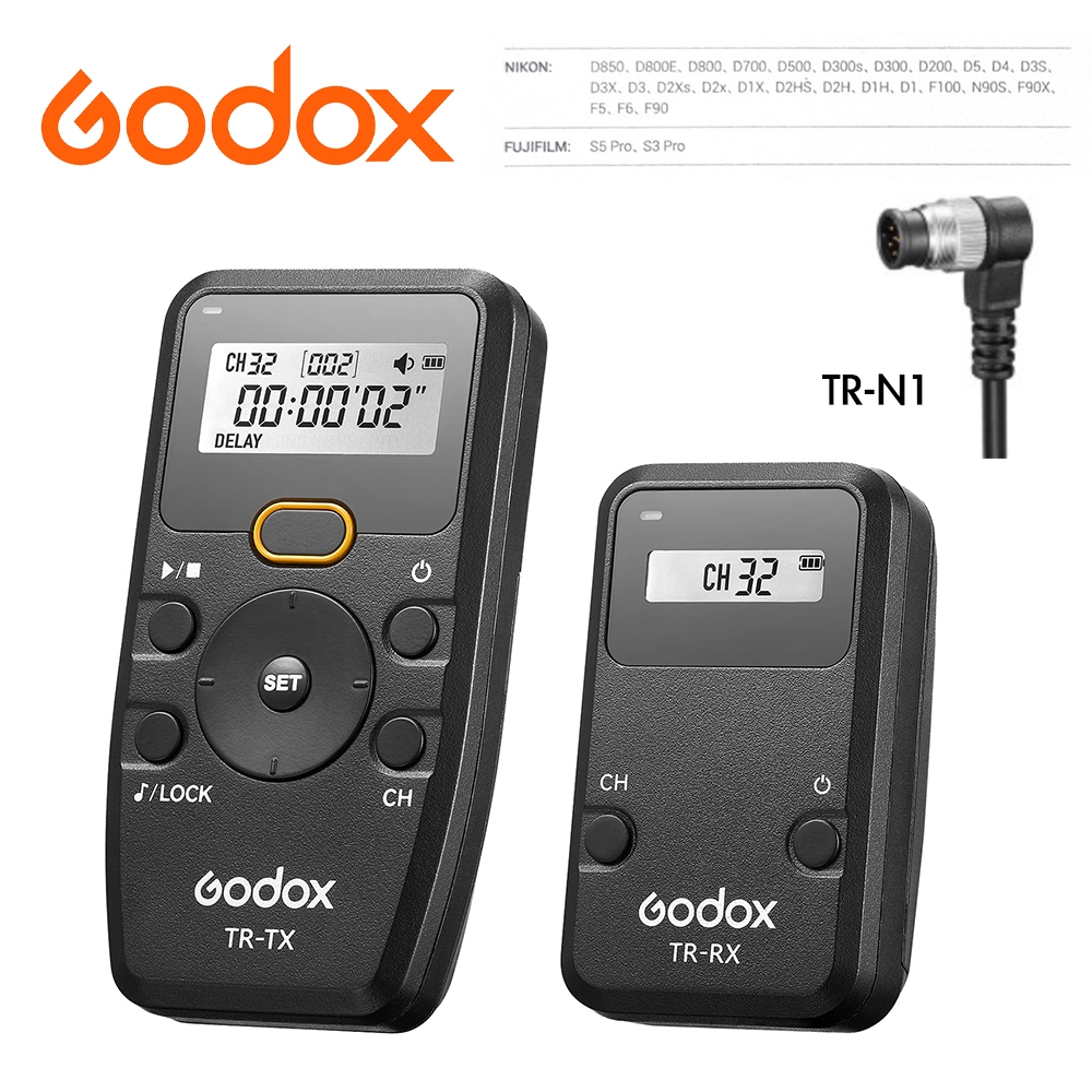 【攝界】現貨 GODOX 神牛 TR-N1 無線定時 快門線 NIKON D6 D5 D800 D810 D850