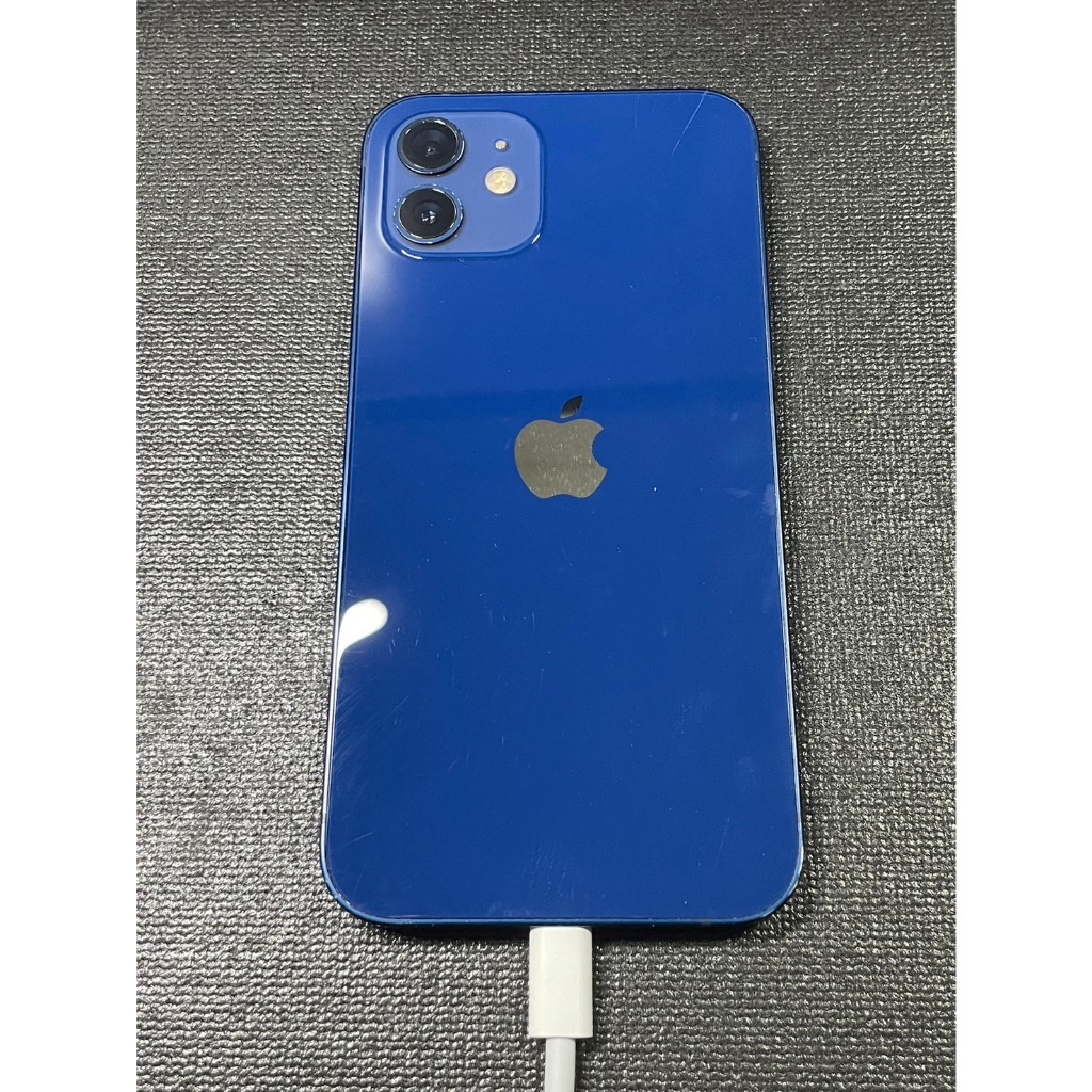 【有隻手機】Apple iPhone 12 128G 藍(目前電池健康度-88%)-邊框、背蓋有刮傷