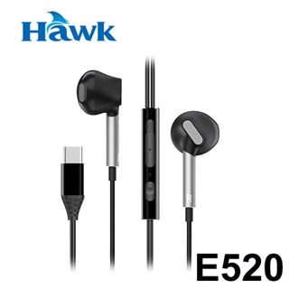 【3CTOWN】含稅附發票 HAWK E520 TYPE-C音樂 入耳 耳塞式耳機麥克風 03-HIE520BK