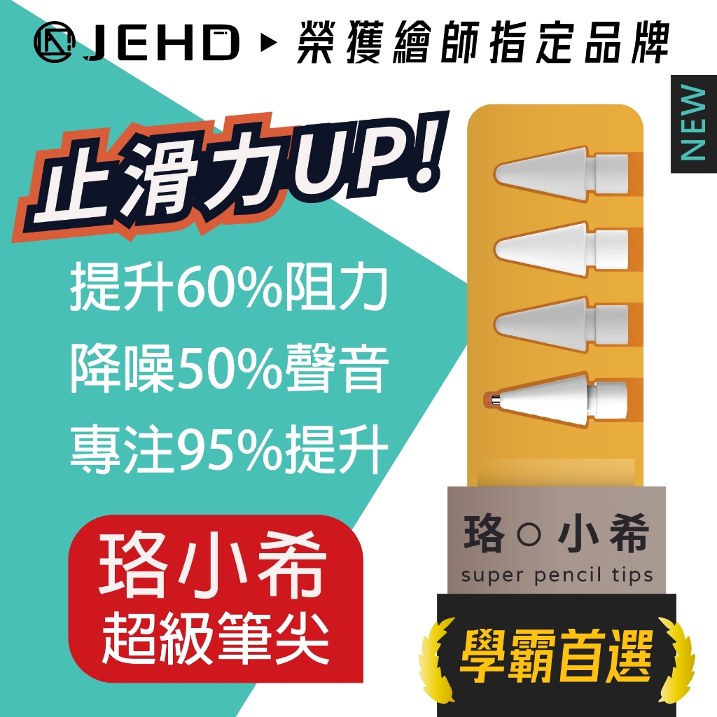 珞小希 觸控筆尖 2B IPAD apple pencil Pro 2H 筆尖 阻尼感 鋼化 類紙膜 紙筆 可用 筆尖套
