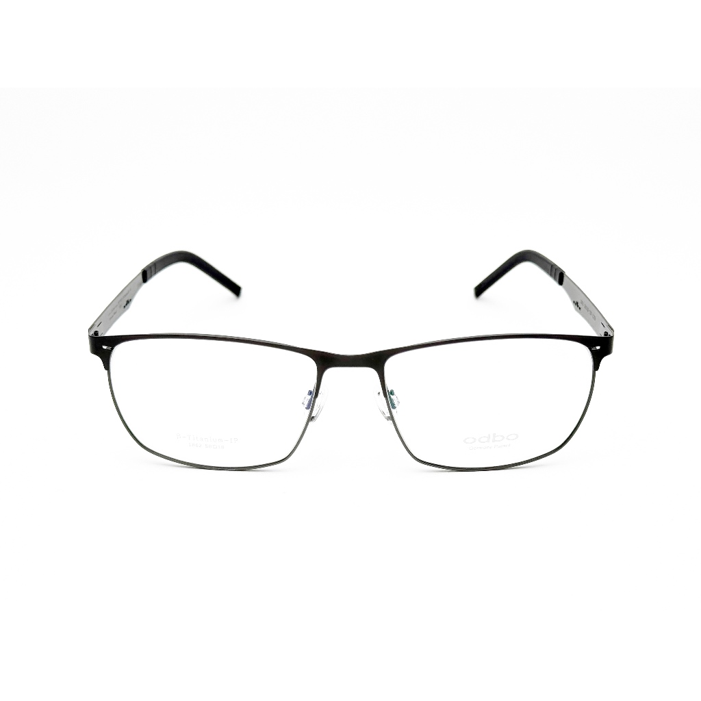 【全新特價】odbo 鈦金屬光學眼鏡鏡框 1862 C2BD 亮槍色 輕量化無螺絲設計
