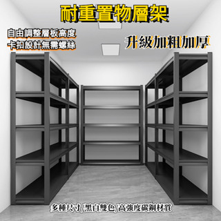 免運附發票【可加滑輪】耐重置物架 免螺絲角鋼架 角鋼貨架 置物架 層架 收納架 置物架 倉儲貨架 角鋼架 倉庫貨架 鐵架