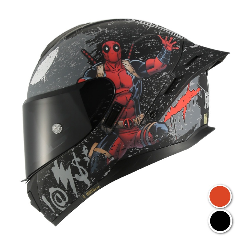 [安信騎士] 【送鏡片】MESUCA 麥斯卡 M601 彩繪 Deadpool 死侍 聯名 全罩安全帽 正版授權