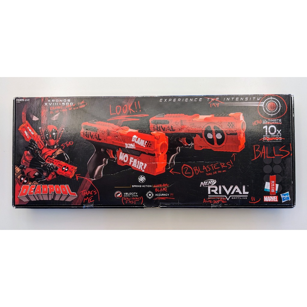 NERF Rival 決戰系列 Deadpool Kronos XVIII-500 死侍雙槍