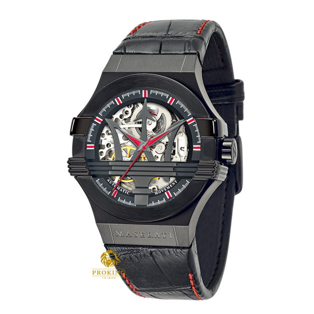 瑪莎拉蒂MASERATI-R8821108010-經典黑色機械錶