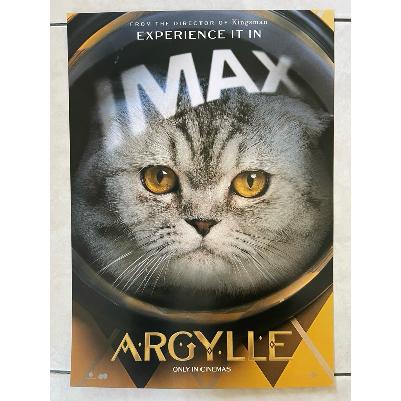 ［IMAX版A3原版海報] 《機密特務：阿蓋爾Argylle》 IMAX版A3原版海報 貓版 貓派