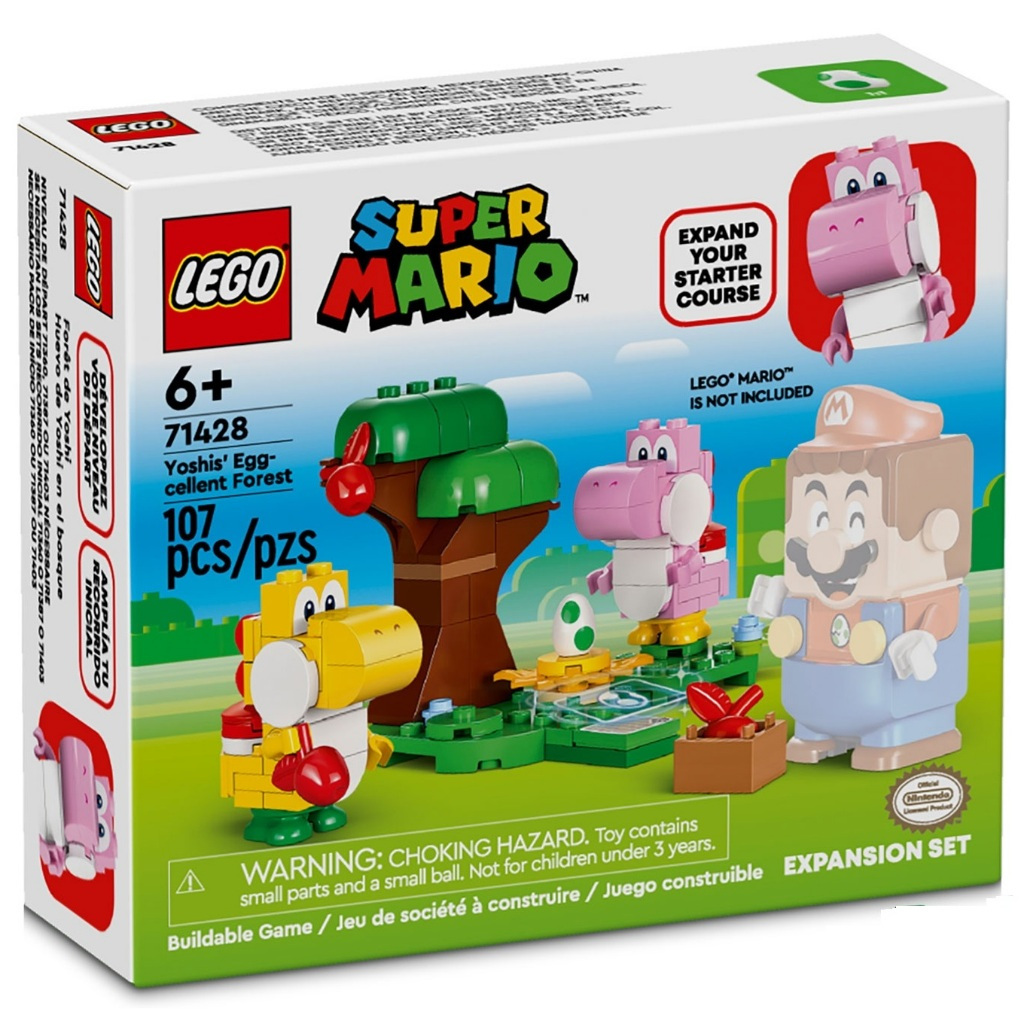 【台中宏富玩具】樂高積木 LEGO Super Mario  71428 森林中的耀西和蛋