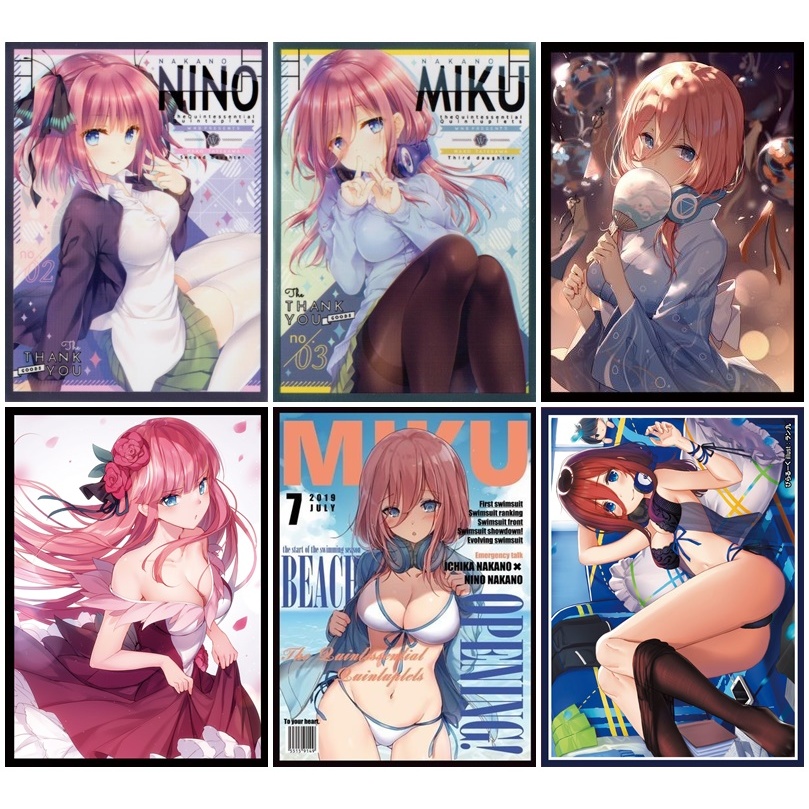 【單張卡套】五等分的花嫁 五等分的新娘．中野一花 二乃 三玖 四葉．單款區