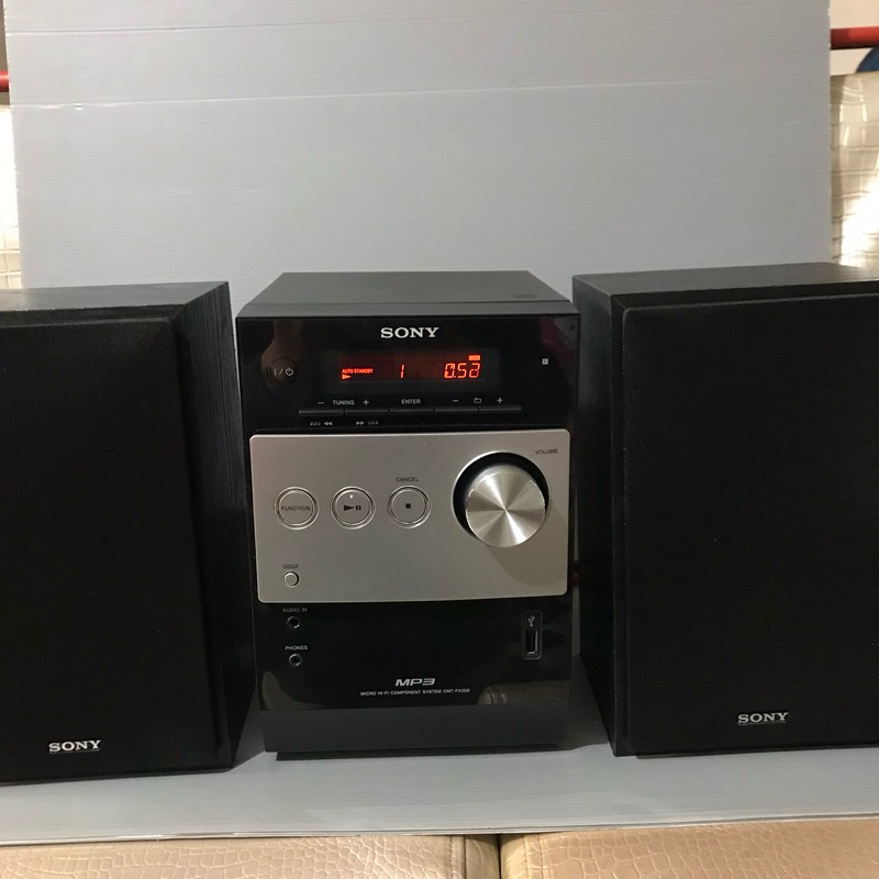 彩緁音響 Sony 床頭音響 CD 音響 型號CMT-FX200 九成新