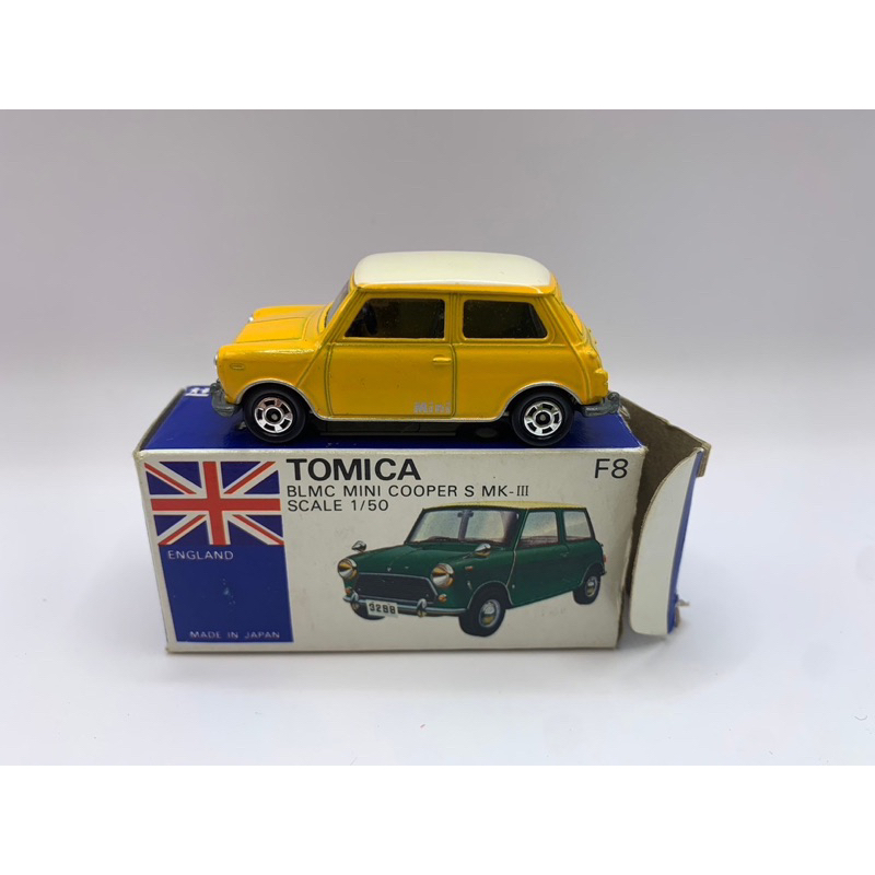 Tomica 日本製 BLMC Mini Cooper S MK-III 黃色車白頂