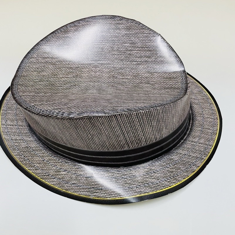 【玄米閣】紙紮 帽子 灰色點 紳士帽 男帽 帽子 🚫超商要注意箱子的大小